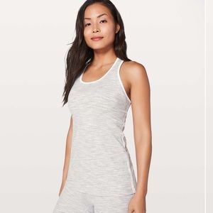 Lululemon Cool Racerback II Lined Up Wee Are From Space Nimbus Battleship